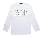 Replay Sb7060.020.2660 Long Sleeve T-shirt Valkoinen 8 Years Poika