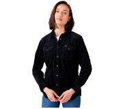 Wrangler Western Corduroy Long Sleeve Shirt Musta S Nainen