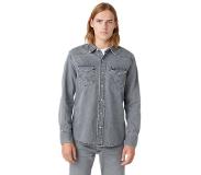 Wrangler 27mw Long Sleeve Shirt Harmaa S Mies