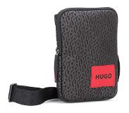 Hugo Boss Logo-print reporter bag with branded red label
