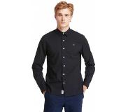 Timberland Eastham River Stretch Poplin Solid Fitted Long Sleeve Shirt Musta XL Mies