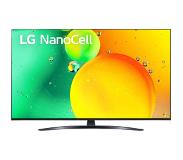 LG 50" 4K NanoCell Smart TV (2022). Musta