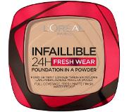 L'Oréal Infaillible 24H Fresh Wear Powder Foundation, 130 True Beige