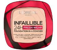 L'Oréal Infaillible 24H Fresh Wear Powder Foundation, 180 Rose Sand