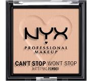 NYX Can't Stop Won't Stop Mattifying Powder, Medium 4