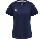 Hummel Lead Poly Short Sleeve T-shirt Sininen S Nainen