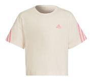 Adidas Organic Cotton Future Icons Sport 3 Stripes Loose Short Sleeve T-shirt Valkoinen 4-5 Years
