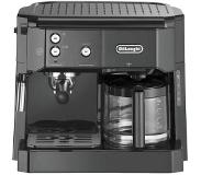 DeLonghi De'Longhi BCO 411.B - coffee machine with drip coffee maker and cappuccinatore - 15 bar - silver/black