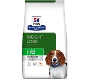 Hill's Pet Nutrition 3x zooPisteitä: Hill's Prescription Diet -koiranruoka - r/d Weight Reduction - kana 4 kg