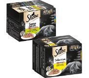 Sheba lajitelma 48 x 85 g - 24 x pussia Selection in Sauce siipikarja + 24 rasiaa Sauce Lover
