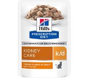 Hill's Pet Nutrition k/d Kidney Care Chicken Pouch - Wet Cat Food 85 g x 12 st - Pouch