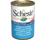 Schesir in Jelly -säästöpakkaus 24 x 140 g - Kitten: tonnikala & aloe vera hyytelössä