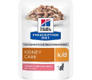 Hill's Pet Nutrition k/d Kidney Care Salmon Pouch - Wet Cat Food 85 g x 12 st - Pouch