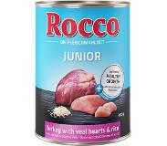 Rocco Junior 12 x 400 g - kalkkuna & vasikansydän + riisi