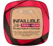 L'Oréal Infaillible 24H Fresh Wear Powder Foundation, 200 Golden