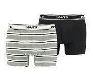 Levi's Sporty Striped Boxer 2 Units Musta,Harmaa XL Mies