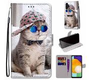 Tyyliluuri Samsung Galaxy A13 / A04s cool cat suojakotelo