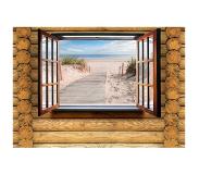 Artgeist Beach Outside The Window fototapetti
