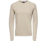 Only & Sons Panter 12 Struc Crew Neck Sweater Harmaa XL Mies