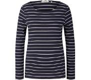 Tom Tailor Stripe 1032694 Long Sleeve Boat Neck T-shirt Sininen 3XL Nainen