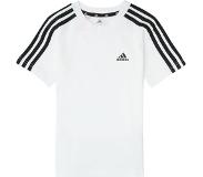 Adidas 3 Stripes Short Sleeve T-shirt Valkoinen 4-5 Years