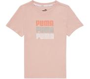 Puma Alpha Short Sleeve T-shirt Pinkki 4-5 Years Tyttö