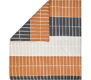 Marimekko Tiiliskivi pussilakana, 240 x 220 cm, tummanruskea-beige-hiili