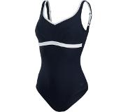 Speedo Contourluxe Solid Shaping Shape Comprex Swimsuit Musta UK 38 Nainen