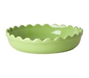Rice - Stoneware Pie Dish - Neon Green S