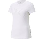 Puma Summer Graphic Short Sleeve T-shirt Valkoinen S Nainen