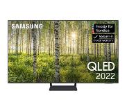 Samsung 55" 4K QLED Smart TV (2022). Musta