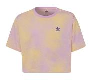 Adidas Graphic Print Crop Short Sleeve T-shirt Pinkki 12-13 Years Tyttö
