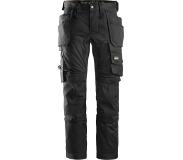 Snickers Workwear Työhousut Stretch Riipputaskuilla Musta (P) 62410404104 Snickers Koko 104