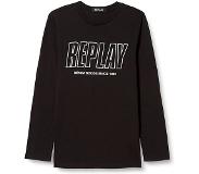 Replay Sb7060.021.2660 Junior Long Sleeve T-shirt Musta 16 Years Poika