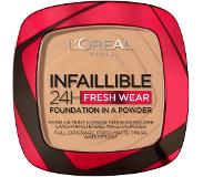 L'Oréal Infaillible 24H Fresh Wear Powder Foundation, 250 Radiant Sand