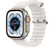 Apple Watch Ultra GPS + Cellular titaanikuori 49 mm valkoinen Ocean-ranneke MNHF3KS/A