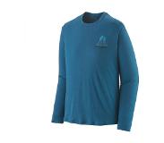 Patagonia - L/S Cap Cool Merino Graphic Shirt - Merinovillapaita XL, sininen