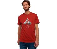 Black Diamond Mountain Logo Short Sleeve T-shirt Punainen L Mies