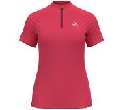 Odlo Essential Trail Zip Short Sleeve T-shirt Punainen L Nainen