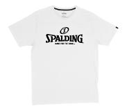 Spalding Essential Logo Short Sleeve T-shirt Valkoinen 3XL Mies