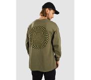 Spitfire Classic Swirl Overlay Pitkähihainen T-paita military grn / blk&gld prnt Koko S