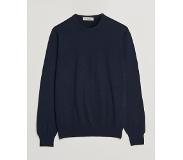 Piacenza Cashmere Cashmere Crew Neck Sweater Navy