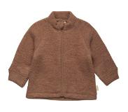 CeLaVi - Kid's Jacket with Zipper Soft Wool - Villatakki 80, ruskea