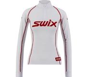 Swix V Swix Racex Nts Bodywear 1/2 Zip, Bright White, L, Synteettiset alusasut Naiset