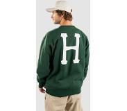 HUF Essentials Classic H Crew Sweater forest green Koko L