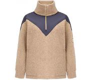 We Norwegians - Women's Alta Shearling Zip Up Sweater - Pulloverit L, beige