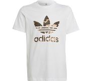 Adidas Camo Junior Short Sleeve T-shirt Valkoinen 15-16 Years Poika