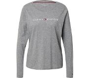Tommy Hilfiger Uw0uw01910 Long Sleeve Crew Neck T-shirt Harmaa S-M Nainen