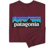 Patagonia P-6 Logo Responsibili Pitkähihainen T-paita sequoia red Koko M