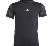 Adidas Run 3s Short Sleeve T-shirt Musta 15-16 Years Tyttö